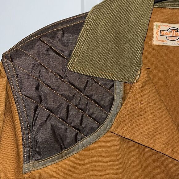 Vintage NEW SafTBak Cotton Duck Bird Hunting Shotgun Jacket M retro Altoona PA - Picture 6 of 11